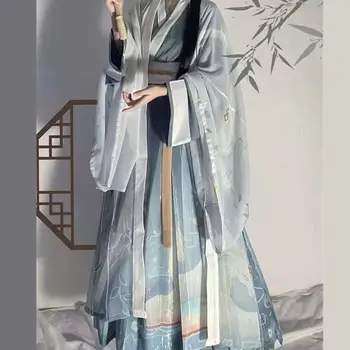 Yourqıpao Çin Erkekler Antik Geleneksel Nakış Hanfu Halk Elbise Han Hanedanı Oryantal Giyim Cadılar Bayramı Cosplay Kostümleri