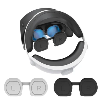 Yumuşak VR Gözlük lens kapağı Koruyucular Çizilmeye dayanıklı Kapak PS VR2 Kulaklık Koruyucu lens kapağı VR Gözlük Pedleri Aksesuar