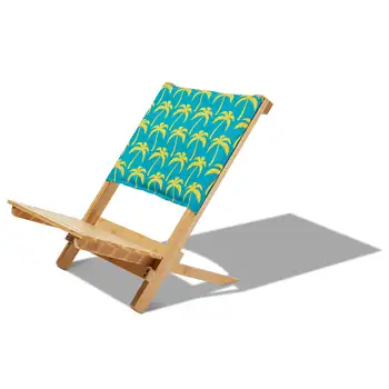 Ördek Kapakları Bambu Plaj sandalyesi, Gerçek Turkuaz Palmiye